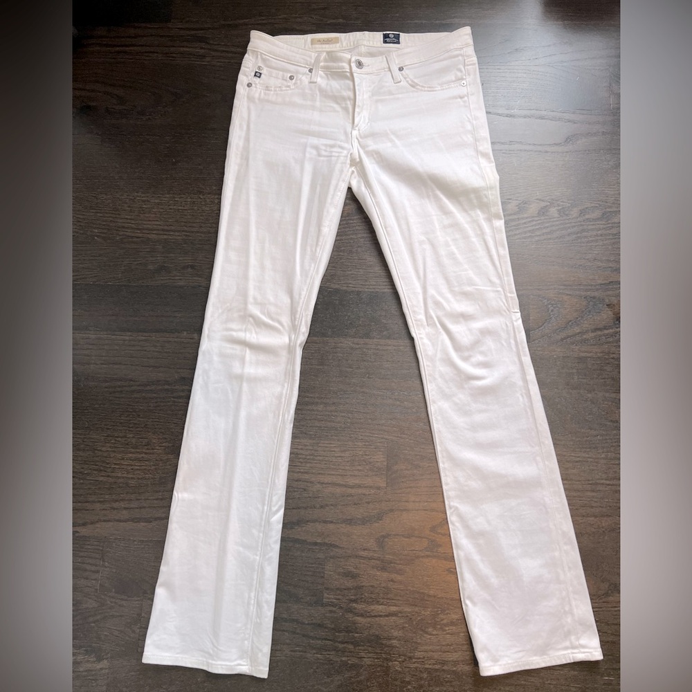 AG Adriano Goldschmied The Ballad Slim Bootcut in White  Sz 29